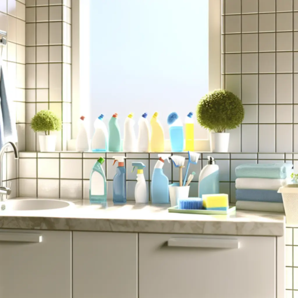 Czysta łazienka z ekologicznych środków